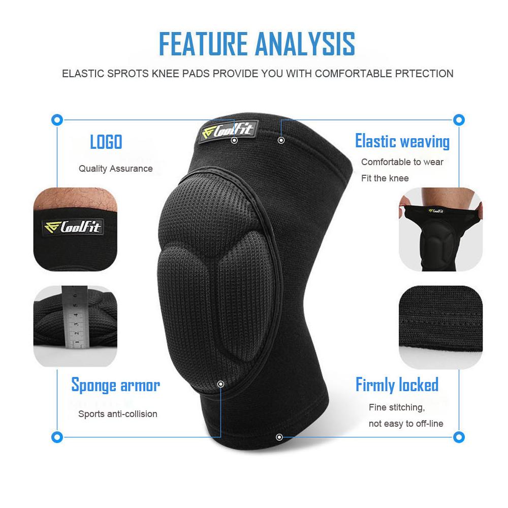 1 пара защитных наколенников для мужчин и женщин, рабочие наколенники для волейбола, толстые нескользящие наколенники, мягкие наколенники для танцев, йоги на коленях