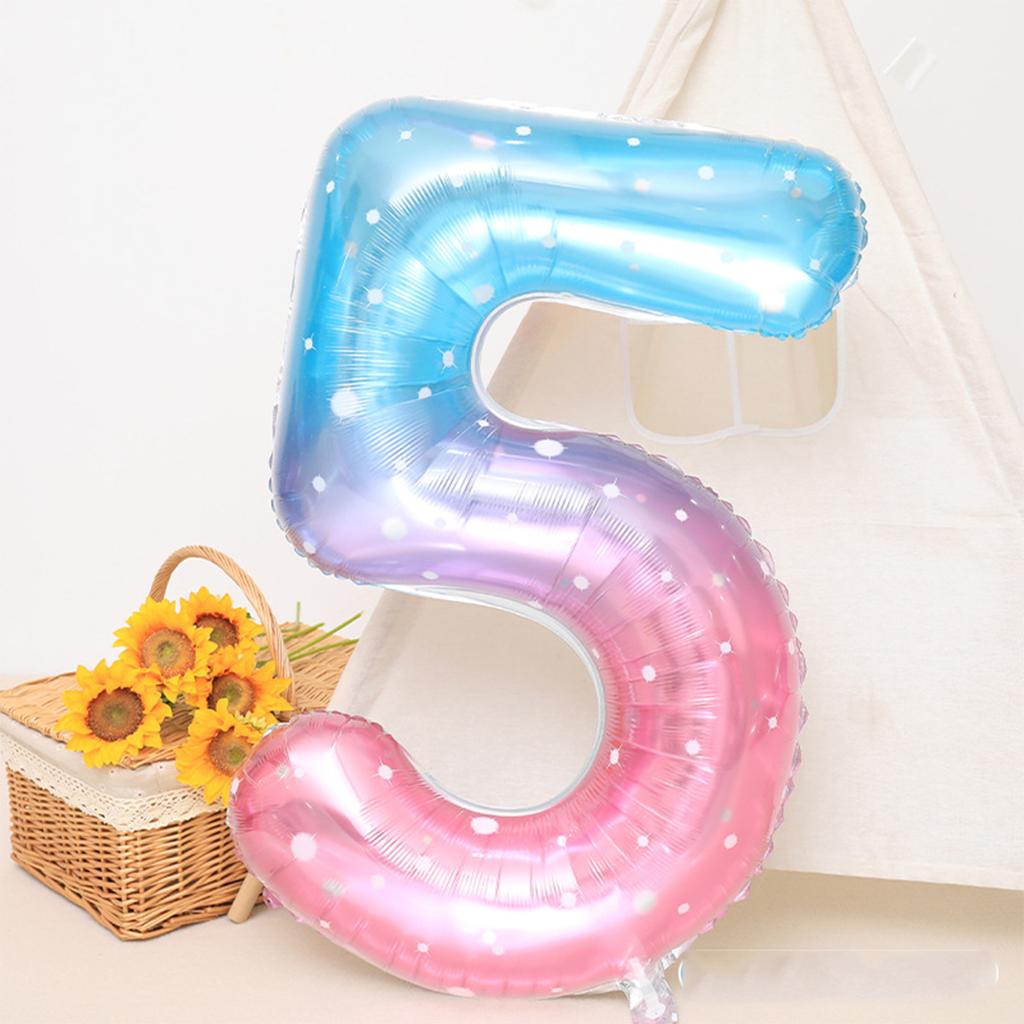 1 шт./пакет, 40-дюймовый высококачественный двухцветный градиентный кристалл со звездным небом, цифровой воздушный шар