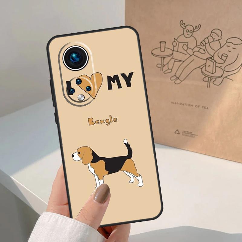 I love my Beagle Dogs For Honor Magic 8 5 6 7 Pro Case For Honor 400 200 Lite 50 70 90 X8c X8b X9a X9b X9c X9d Win
