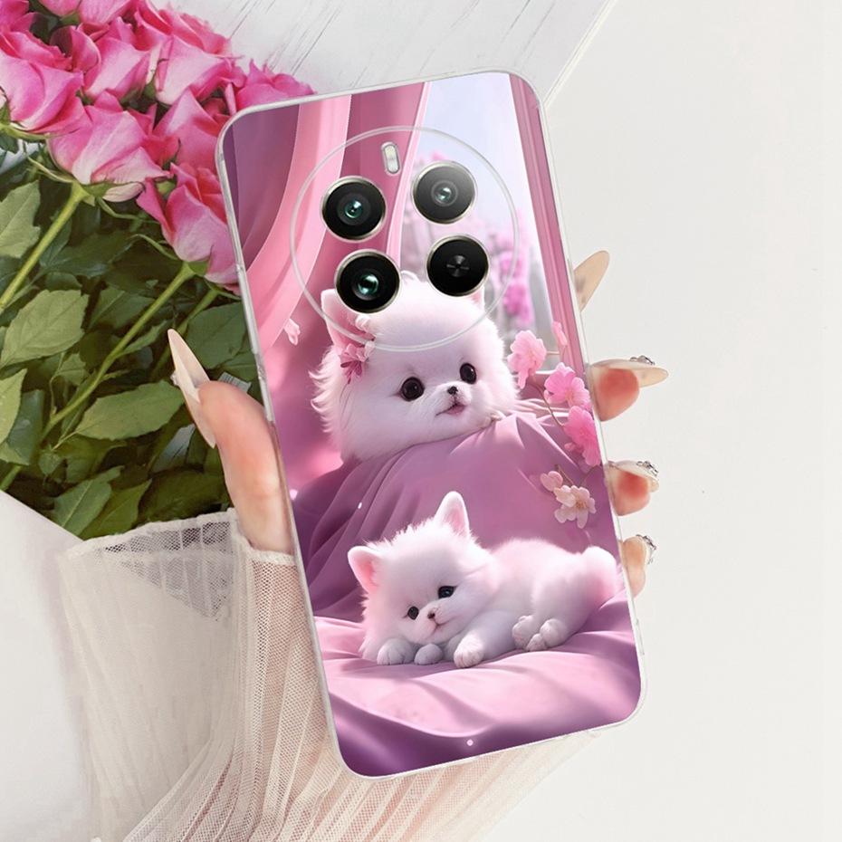 Милый Чехол с Принтом для Realme 12 Pro+ / 12 Pro Мягкий Силиконовый TPU Чехлы для Realme 12Pro Plus 5G Чехлы-Бамперы