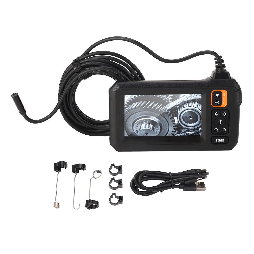 Endoscope Camera with Light IP67 Waterproof 1080P HD Sewer Inspection Snake Industrial Borescope 5m 16.4ft