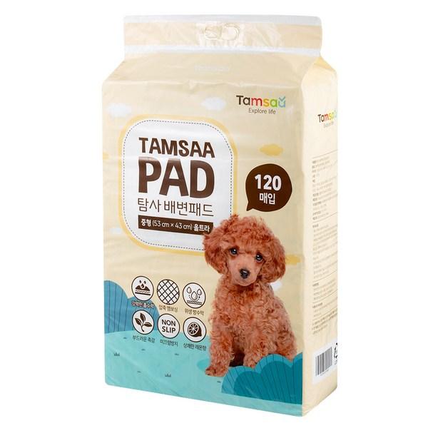 Exploration Potty Pad Ultra, Medium Size (53cmx43..., 1 Sheet, 120 Sheets), Korean Pet Shampoo