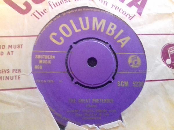 7inch Record JIMMY PARKINSON, RAY MARTIN & HIS O - The Great Pretender SCM5236 Columbia 1956 UK Pop Used