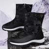 Высокие женские зимние ботинки из бархата Plus, удобные нескользящие женские хлопковые ботинки, водонепроницаемые ботинки для отдыха на природе, теплая женская спортивная обувь