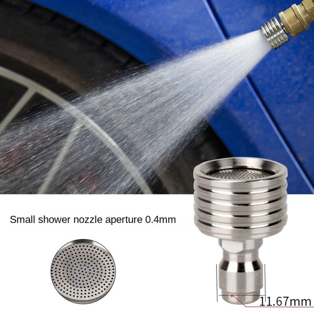 1/4 Quick Connect Shower Blades Stainless Steel Shower Head Car Washing