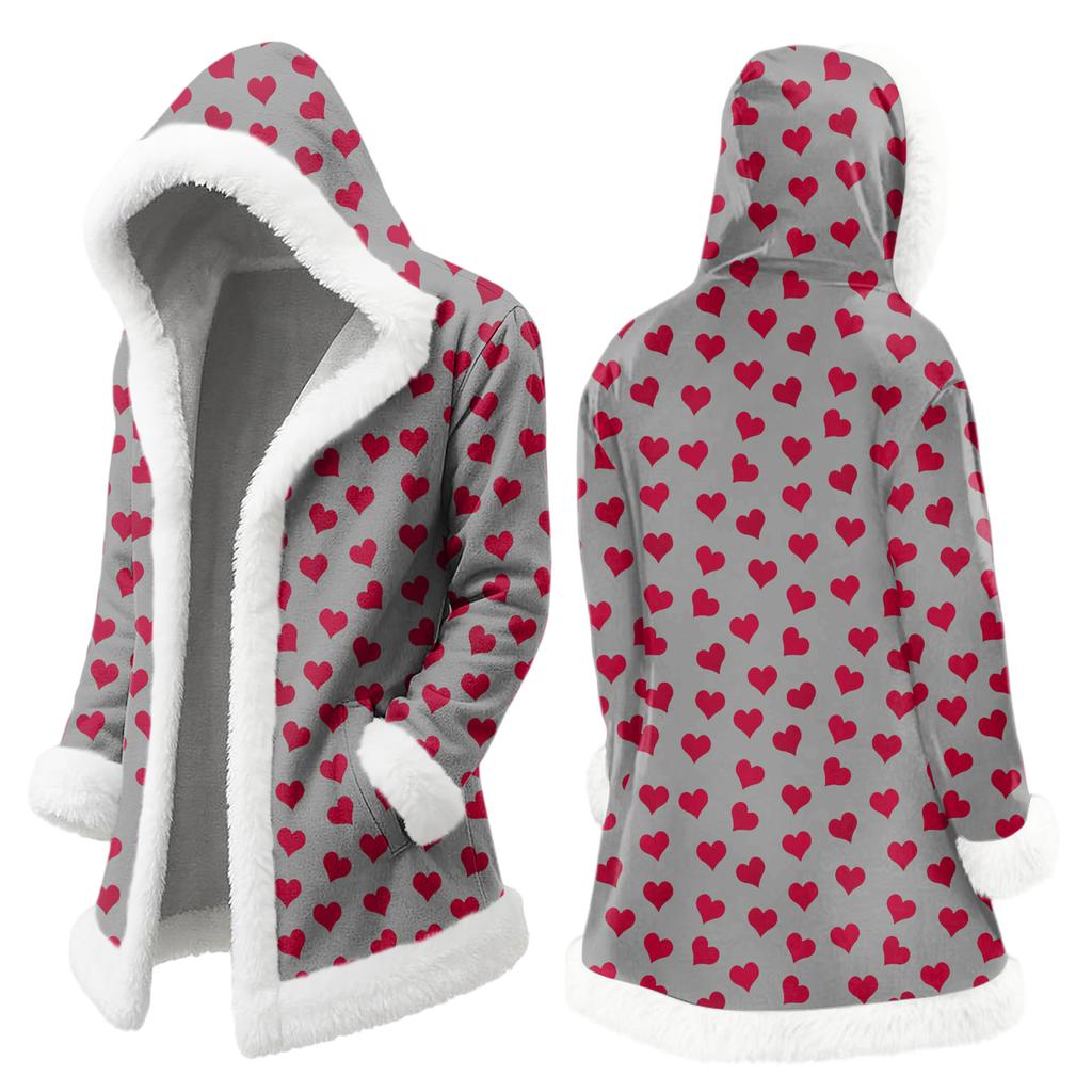 Унисекс кардиган с капюшоном и карманами, теплая верхняя одежда