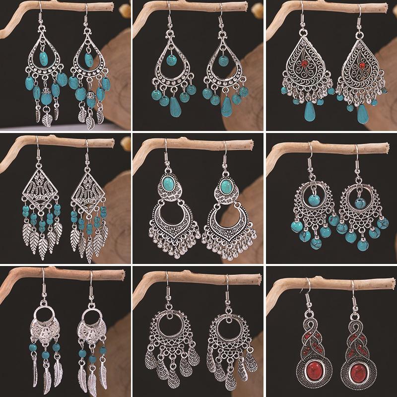 Bohemian Tassel Earrings Retro Ethnic Style Earrings Personalized Temperament Earrings
