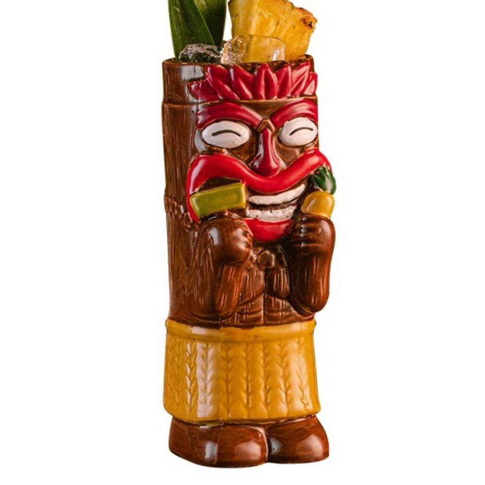 Ethnic Style Ceramic Tiki Mug Funny Beer Beverage Cup Creative Beach Theme Mug  Camp