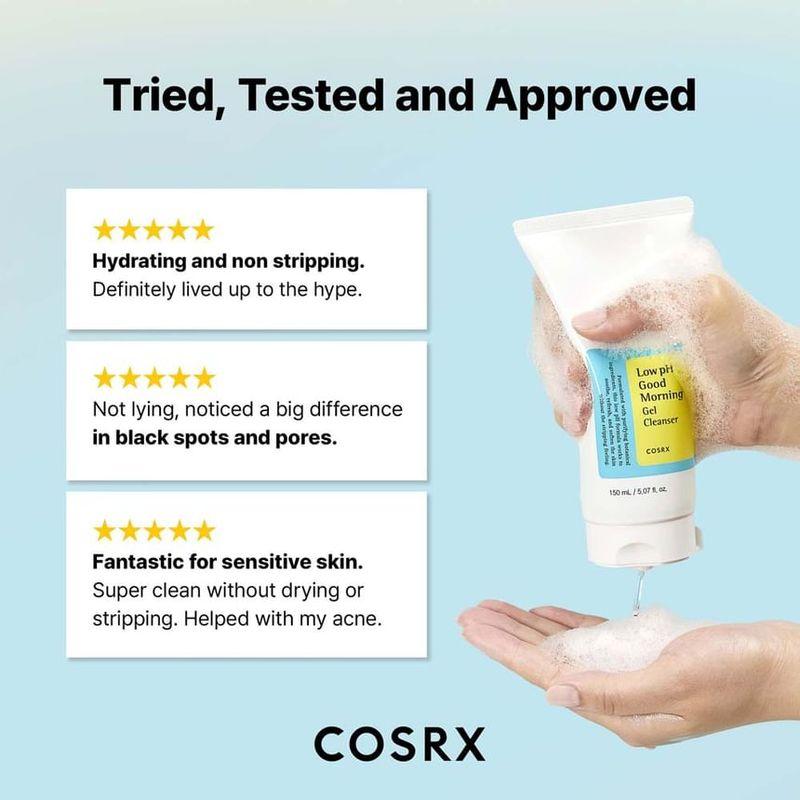 COSRX Гель для умывания с низким уровнем pH Good Morning Gel Cleanser