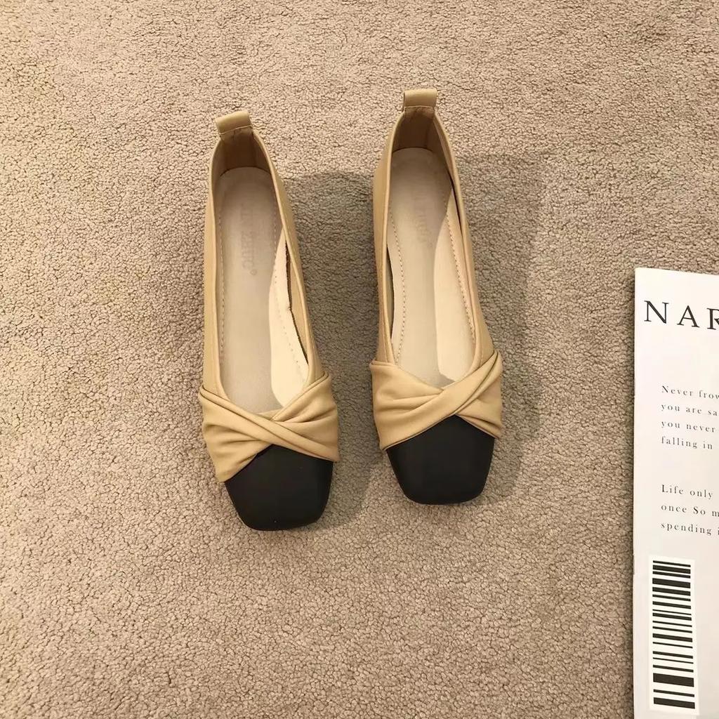 Shoes For Women With Bow Low Heel Elegant Non Slip Woman Pumps Luxury Women's Comfortable Lastest Hot Trendy Offer On Sale