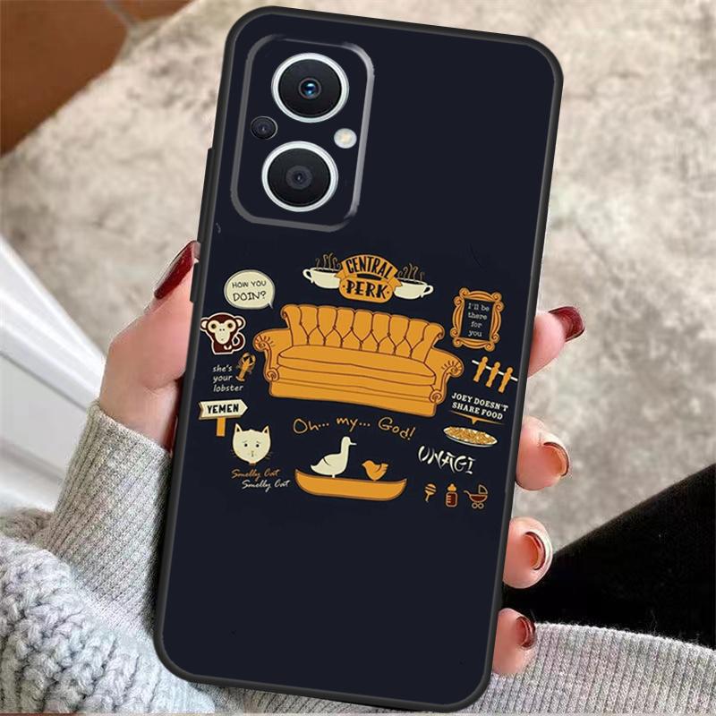 Central Perk Friends TV Show Phone Case For OPPO Reno 5Z 4Z 2Z 8T Reno 4 5 6 7 8 Lite OPPO Find X6 X5 Pro X2 X3 Neo Lite