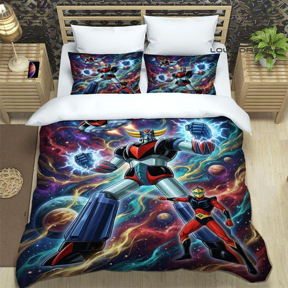 Комплекты постельного белья с принтом UFO ROBO GRENDIZER GOLDORAK изысканный комплект постельного белья пододеяльник комплект постельного белья люкс
