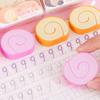 3Pcs Student Erasers Realistic Dessert Shape No Damage Paper Erasers with Independent Box Design Kids School
