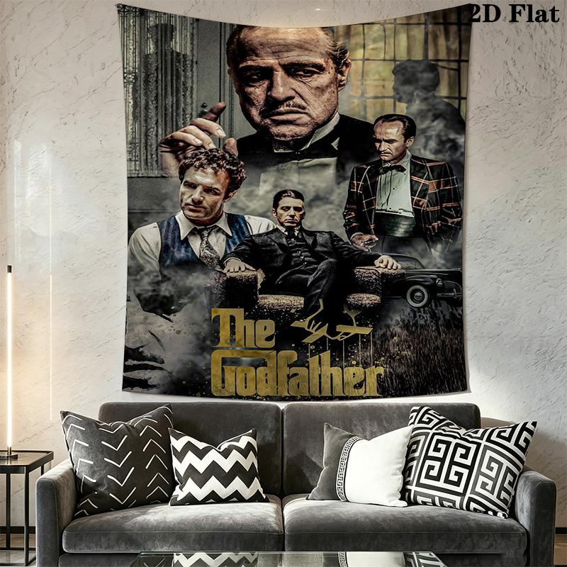Godfather Movie Poster Tapestry Wallmounted Fashion Print Gift Background Cloth Background Wall Hanging Cloth
