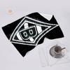 proof beach towel with Borussia Monchengladbach logo pattern - soft,absorbent,quick-drying,machine washable - perfect for swimming,camping,bathing