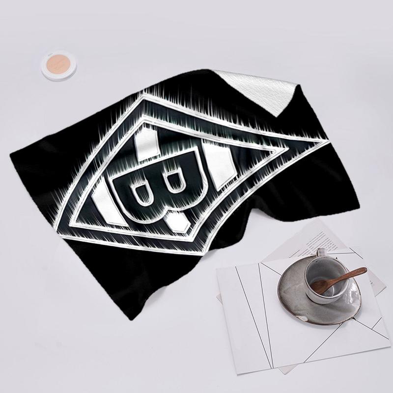 proof beach towel with Borussia Monchengladbach logo pattern - soft,absorbent,quick-drying,machine washable - perfect for swimming,camping,bathing