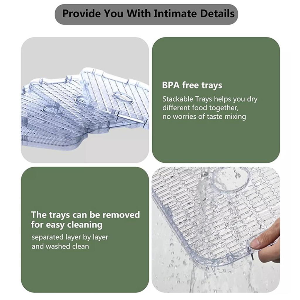 220В 5 поддонов Сушилка для продуктов Дегидратор Бытовой дегидратор для продуктов с цифровым таймером и контролем температуры для фруктов, овощей, мяса, говядины