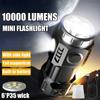 8LED Rechargeable Portable Multifunctional Flashlight with Tail Magnetic Outdoor Camping Waterproof Emergency Light