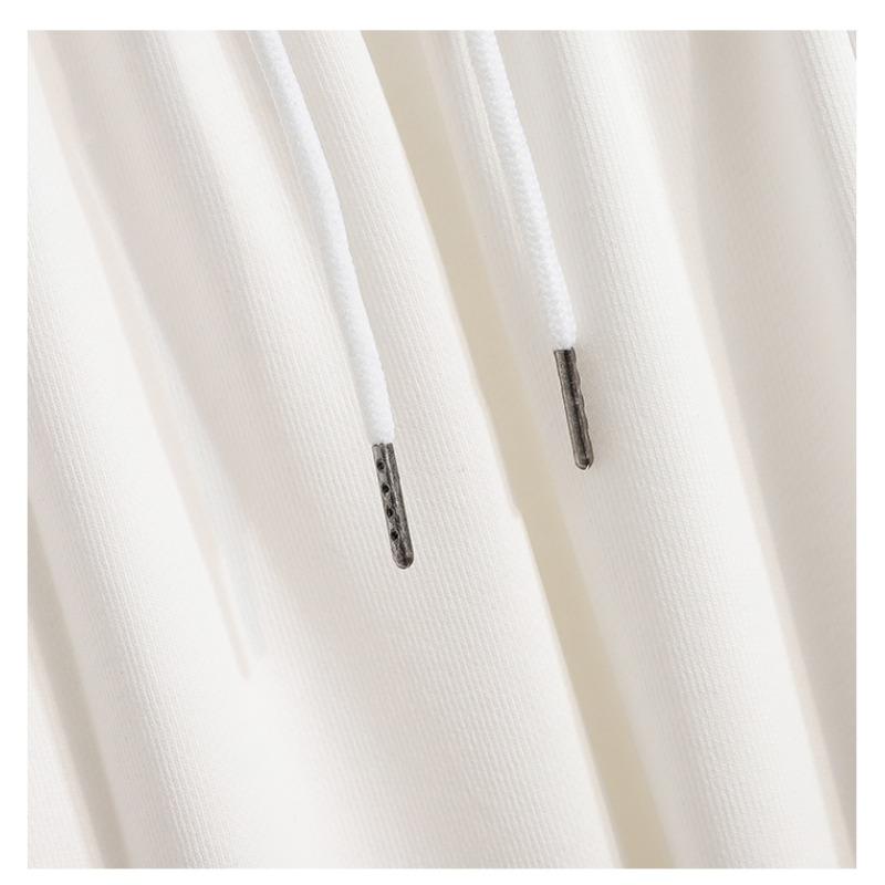 Dimanaf 2024 Plus Size Summer Long Pants Women Elastic Pants Loose Straight Casual Female Basic Trousers Wide Leg Pants White 5XL