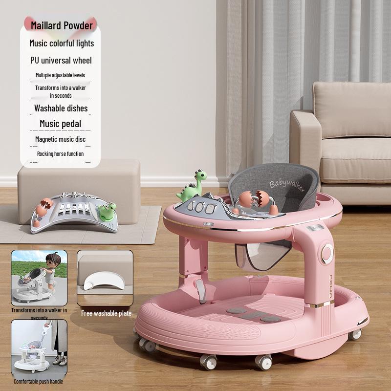 Многофункциональные детские ходунки: Защита от опрокидывания, Предотвращение О-образных ног, Обучение с помощью толкания для мальчиков и девочек