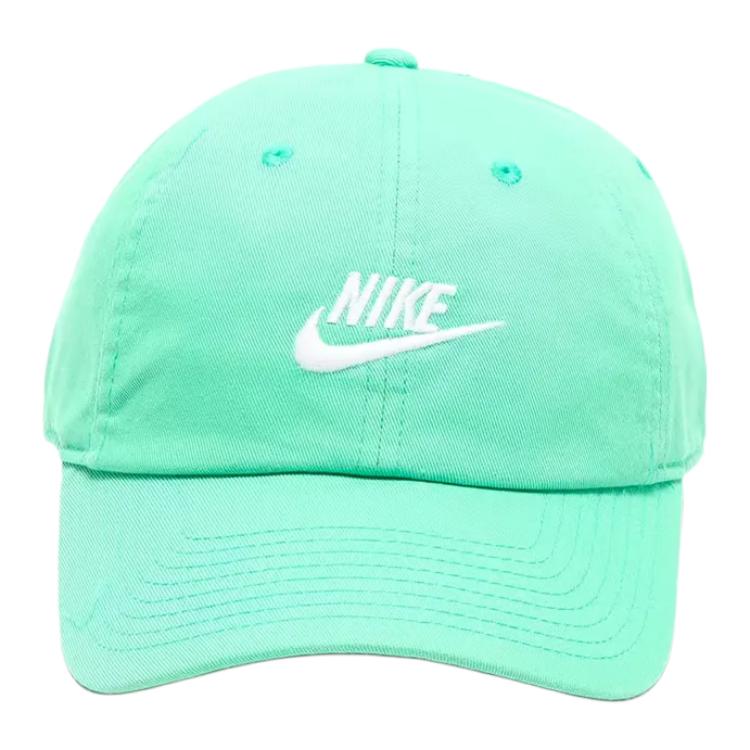 Nike Front Letter Logo Embroidery Cotton Baseball Cap Unisex hats Green 913011-363