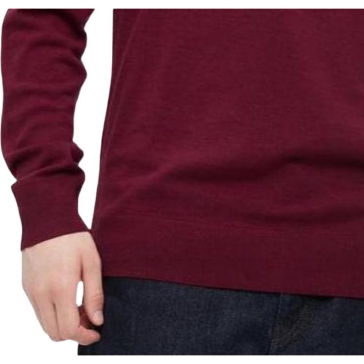 Uniqlo Мужской однотонный пуловер с круглым вырезом SS23 Свитер мужской 450535-18