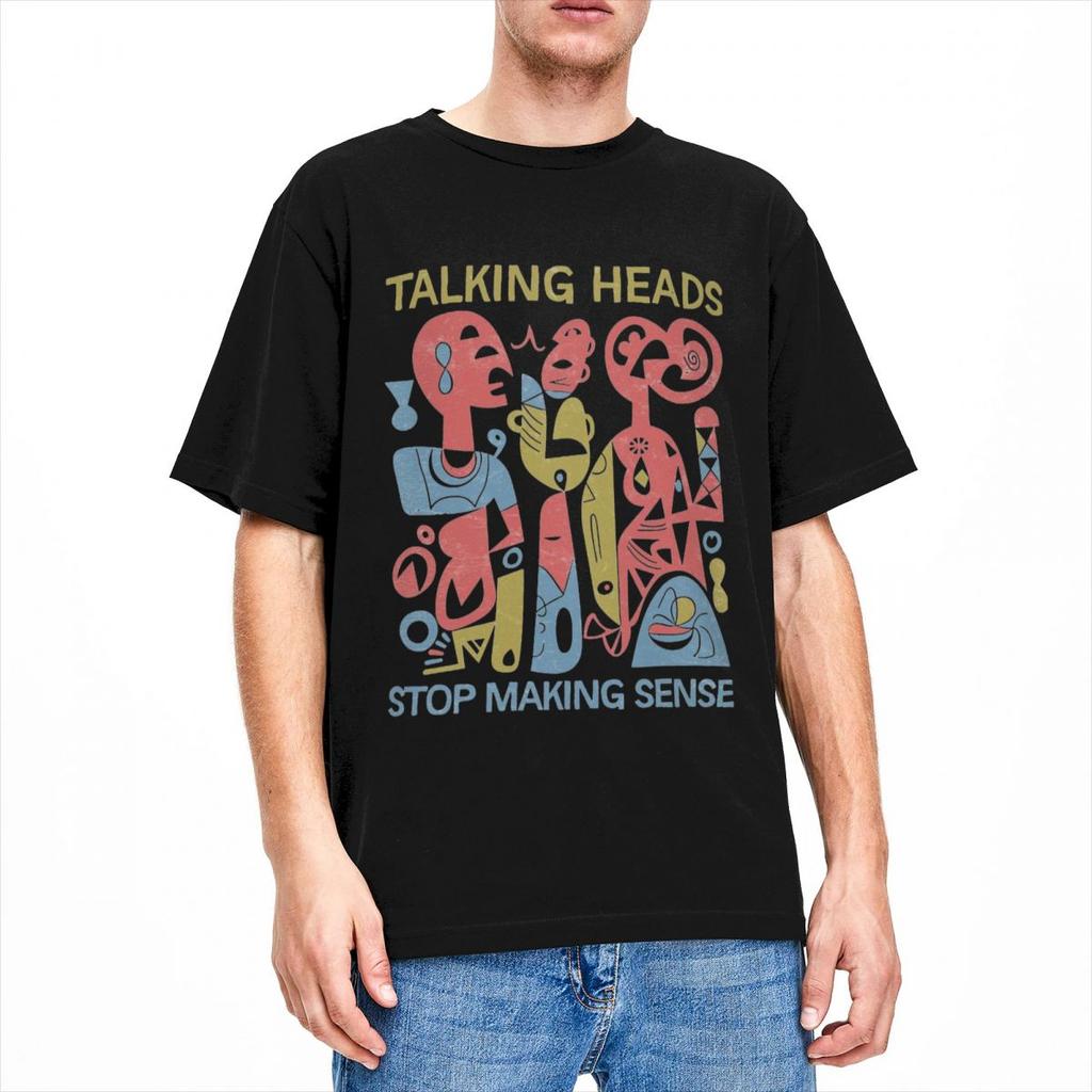 Футболка Talking Heads Stop Making Sense Stuff для мужчин и женщин, Рок-группа, Повседневная, Хлопок, С графическим принтом, Мужская летняя хлопковая...