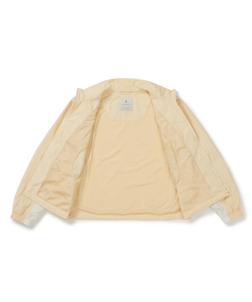 Snowpeak Apparel Легкая ветровка с цветовыми блоками из таслана, женская, с воротником-стойкой (S26Swlwb59) Светло-желтого