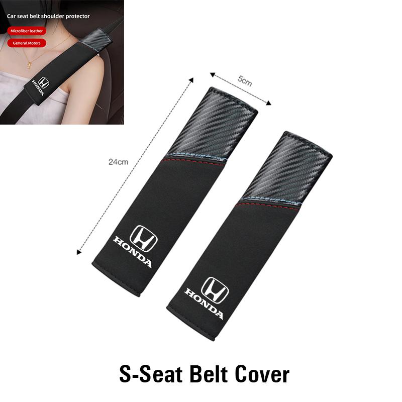 Car Seat Belt Protective Shoulder Cover Auto Accessories For Honda Civic Fit Jazz Accord Pilot CRV Odyssey Passport City Shuttle