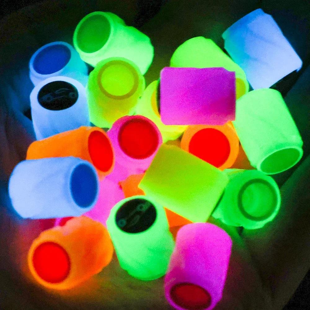 Светящиеся колпачки для автомобильных шин, светящийся декор для автомобиля, мотоцикла, велосипеда, ступицы колес, колпачки для штоков клапанов, аксессуары для укладки автомобильных шин