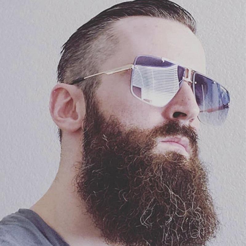 Солнцезащитные очки без оправы прямоугольной формы модные популярные женские мужские оттенки большие квадратные солнцезащитные очки для женщин мужчин летние для путешествий очки