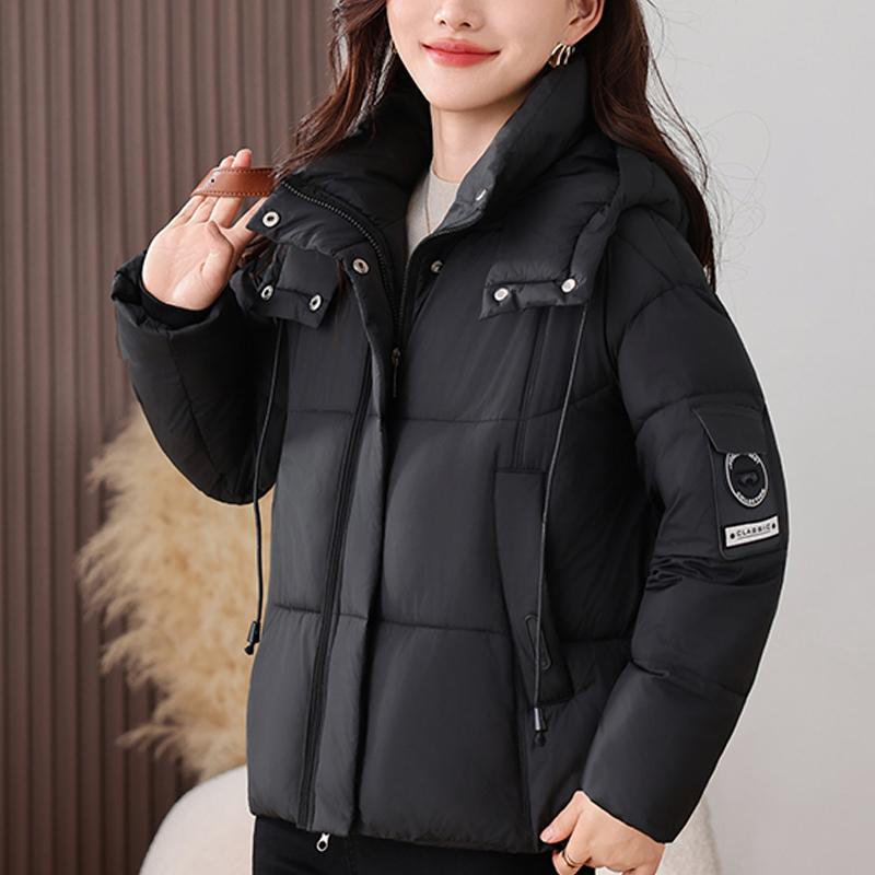 Fashion Woman Parkas Winter Short Coat Hooded Thick Warm Elegant Women's Jackets