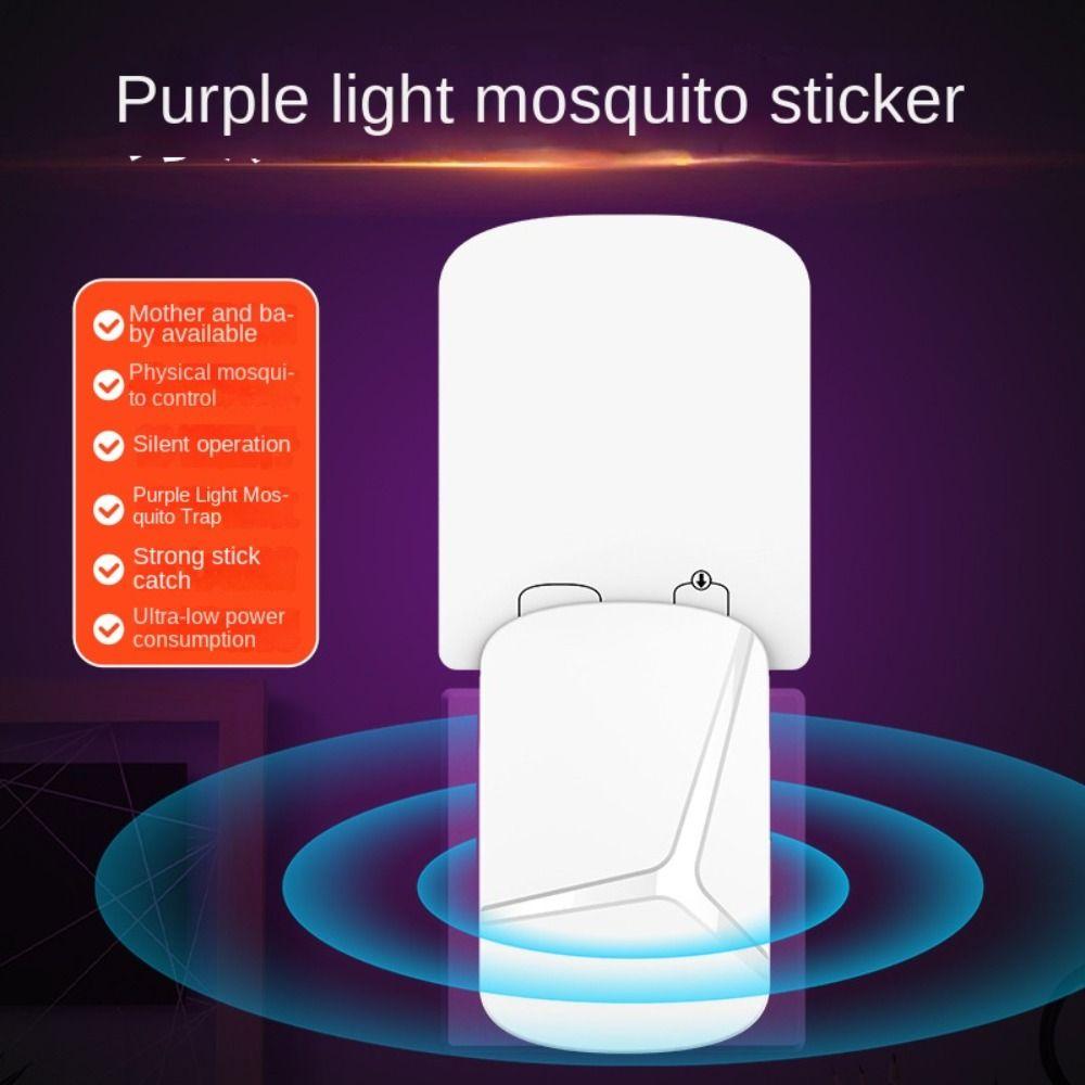 Noiseless Mosquito Lamp UV Purple Light Plug-in Mosquito Killer Flying Insect Lights Bedroom