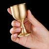 1Pcs Metal Wine Goblet Copper Liquor Cup New Brass Chalice Cup  for Party Home Accessories
