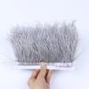 Dyed Ostrich Feather Trim Ribbon Fringe 6-8Cm Wedding  Decoration Fluffy Feathers Dress Sewing Clothing 1/5/10Meter  Plume Decor