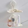 Foldable Wall Mounted Storage Rack Punch-Free Wall Storage Shelf New Bathroom Wall Organizer