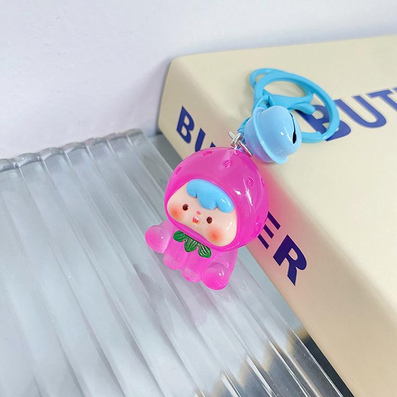 Креативная кавайная смоляная трехмерная кукла-брелок для рюкзака, подвеска, аксессуары, милый сладкий фрукт, автомобильный брелок, маленькие подарки