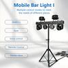 European Warehouse Gig Bar Stage Light 2x30W RGBW butterfly Strobe Par Moving Head  Laser Beam Effect Light With Tripod Stand