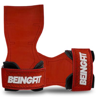 Beingfit Силовые Снаряды Набор Силовых Рукояток для Тренажерного Зала, Унисекс, Для Тренировок, Рукоятки, Помощь для Подтягиваний, Оригинальный, 2, (БЕСПЛАТНО, КРАСНЫЙ)