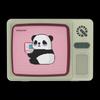 WOPOW Panda TV Retro Bluetooth Speaker