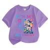 Boys' and Girls' Fashionable Birthday-Themed Printed Round-Neck Short-Sleeve T-Shirts—Summer Children's Loose-Fit Casual Tops