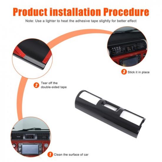 Matte Black Center Console Air Outlet Trim For Toyota FJ Cruiser 2007-