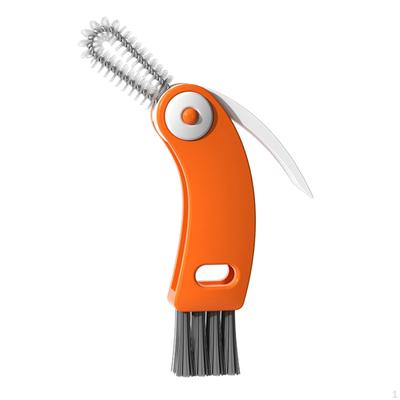Щетка для чистки бутылок 3 в 1. Портативная домашняя многоразовая щель для очистки крышек.
