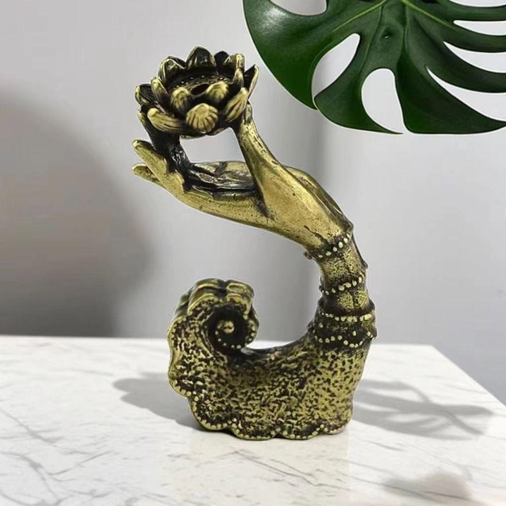 Portable Buddha's Hand Incense Holder Buddha's Hand Reverse Flow Incense Tray Tearoom