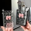 Прозрачный акриловый держатель для кистей для макияжа, настольный органайзер для косметики, коробка для хранения помады, подставка для лака для ногтей, футляр для ювелирных изделий