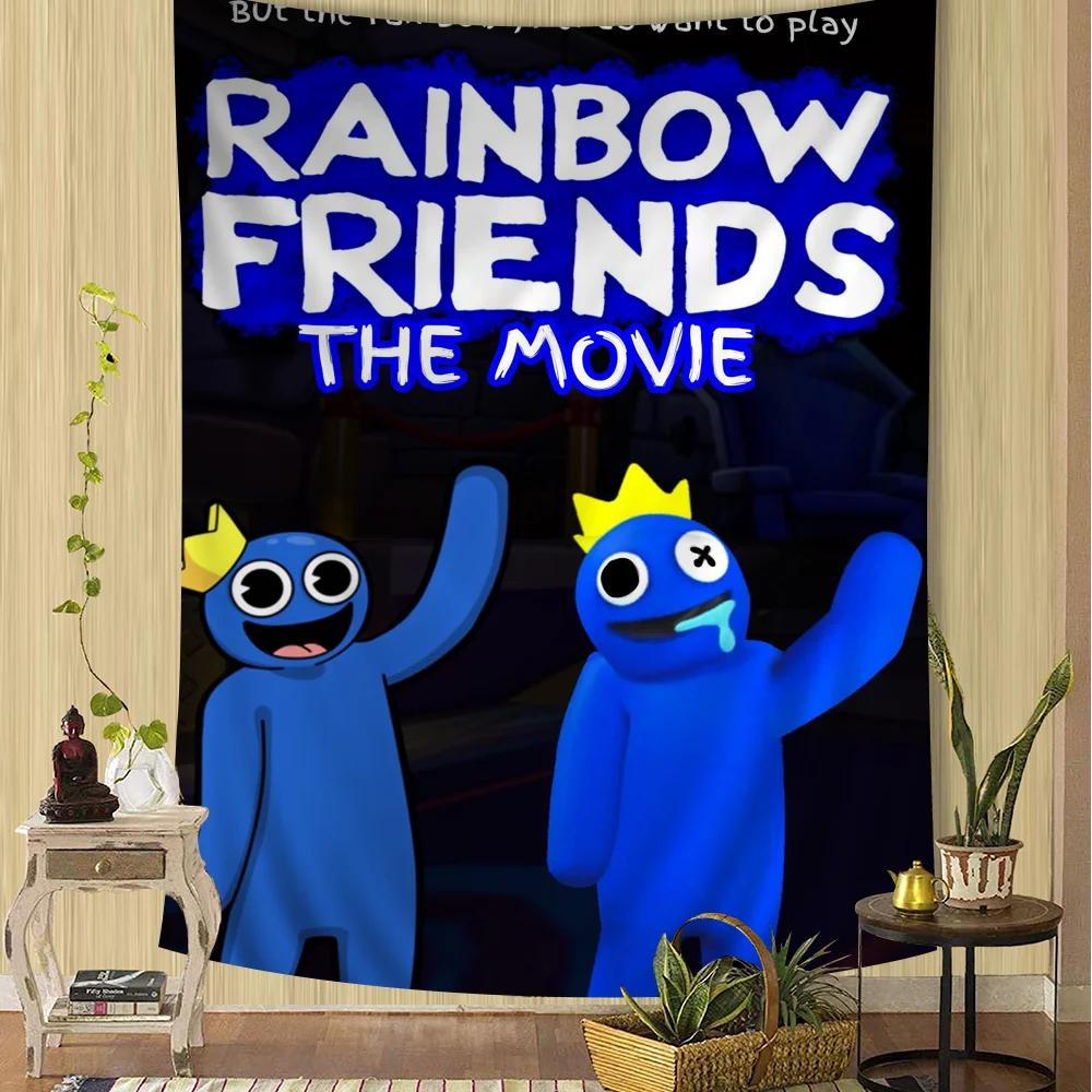 Rainbow Friends Chart Tapestry Art Science Fiction Room Home Decor Cheap Hippie Wall Hanging