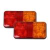 2Pcs 12V/24V/12-80V LED Truck Tail Lamp Taillight Turn Signal Indicator Stop Lamp Rear Brake Light For Car Truck Trailer Ca N2H0