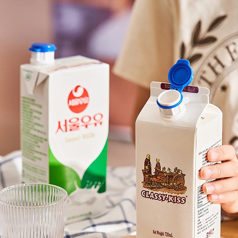 Упакованная крышка для молока, сохраняющая свежесть, пластиковая крышка-герметик, помощник для экономии еды, кухонные гаджеты для путешествий, герметичная крышка для хранения молочных напитков