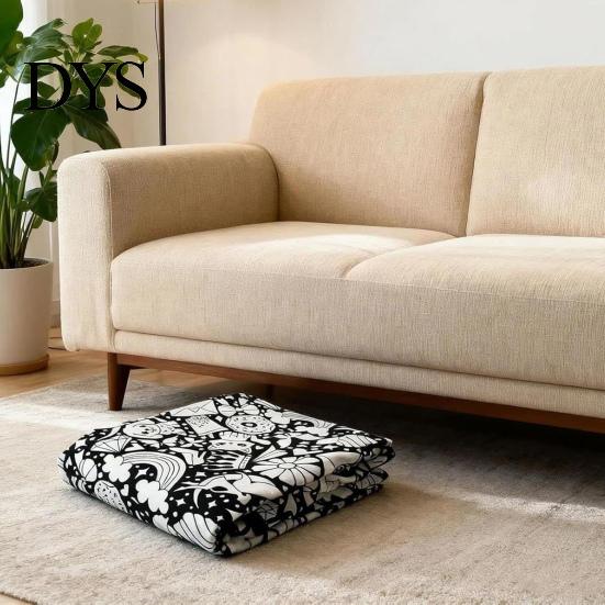 Канцелярские товары для домашнего обучения DIY Одеяло для раскрашивания с 24 маркерами, Раскрась свое одеяло, 59" x Многоразовый тканевый холст 45" Мягкий уютный плед