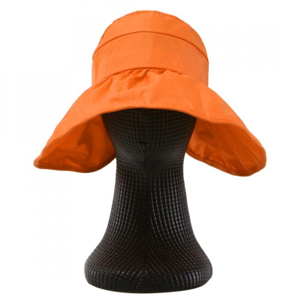 Shop Women S Uv Protection Roll Cap Hat Orange Km Wh 0589